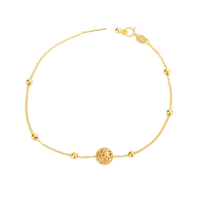 Damen zartes Gliederarmband mit filigranen Kugeldetails Shop Nory