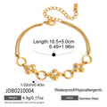 Damen Armband mit floralem Design aus hypoallergenem Edelstahl Shop Nory