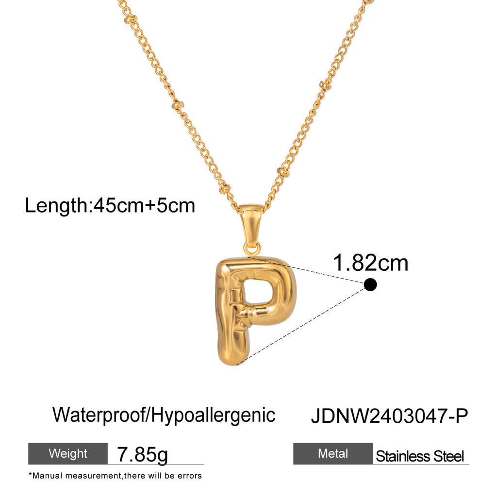 Damen Halskette mit persönlichem Z-Anhänger aus hochwertigem Edelstahl Shop Nory
