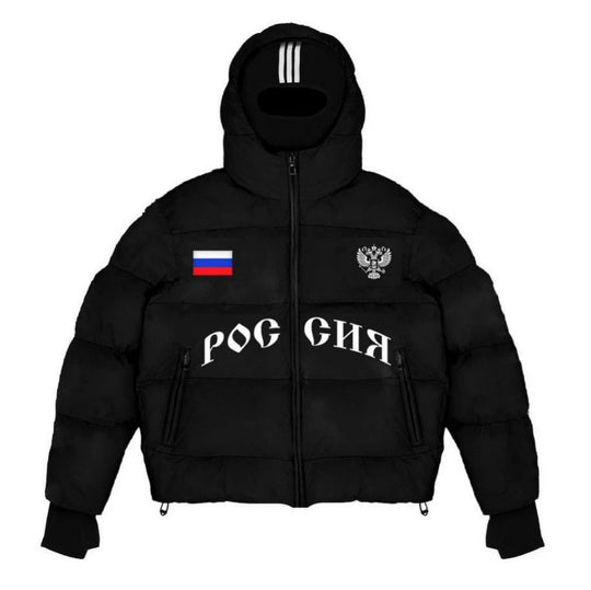 Herren Modische Steppjacke mit Kapuze