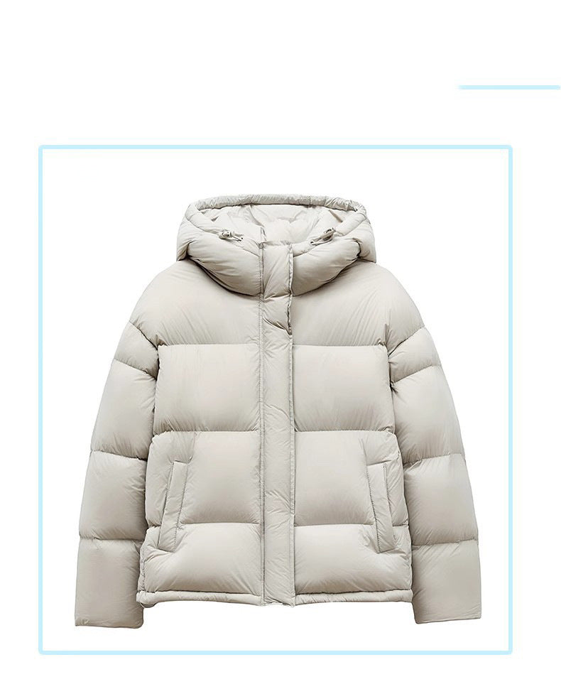 Damen Stilvolle Daunenjacke mit Kapuze Shop Nory