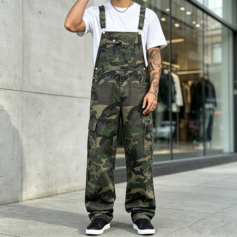 Herren Modische Camouflage Latzhose Shop Nory