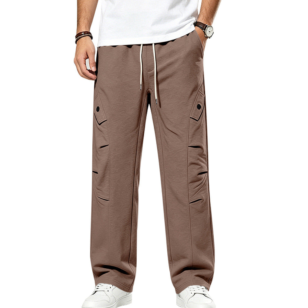 Herren Lässige Cargo-Jogginghose mit Kordelzug und Cut-Out-Details Shop Nory