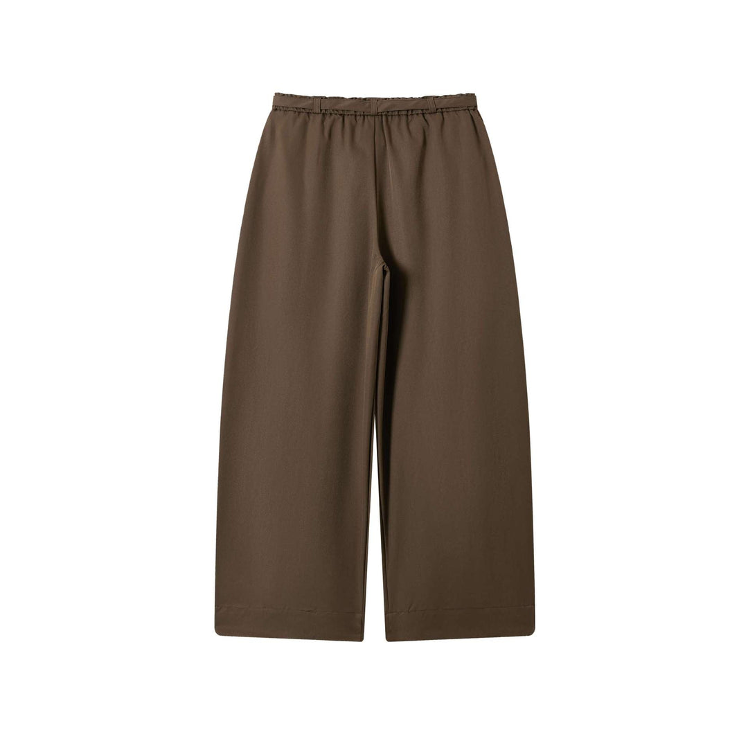 Damen Culotte-Hose mit hoher Taille weitem Bein und Bindegürtel Shop Nory