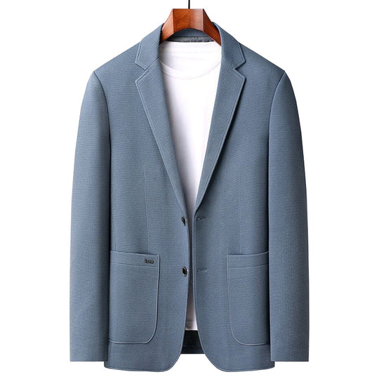 Herren Casual-Sakko mit unstrukturierter Silhouette, Waffelstruktur und aufgesetzten Taschen Shop Nory