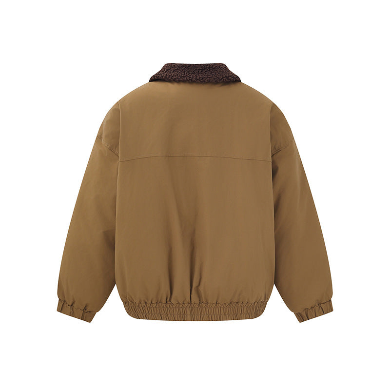 Herren Winddichter Boxy-Bomber im Workwear-Stil mit Teddykragen Shop Nory
