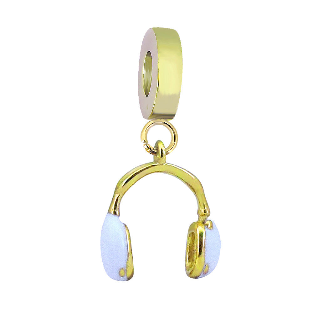 Verspielter Kaktus-Charm Anhänger mit Emaille und Strass