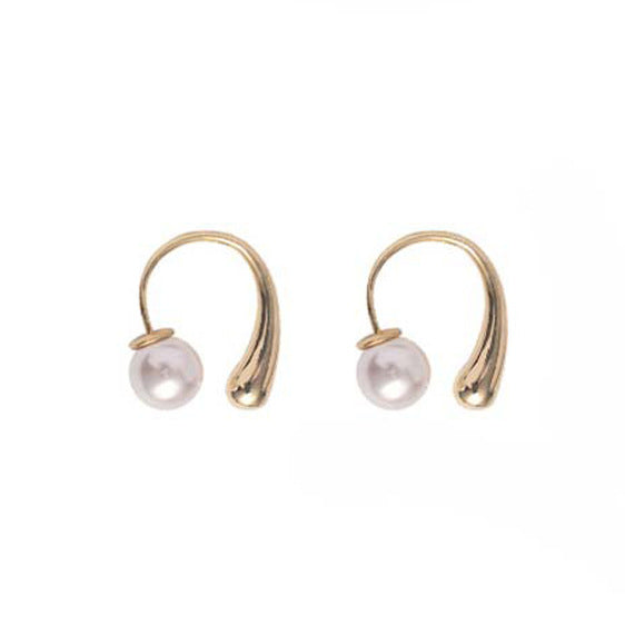 Damen Ohrringe mit kunstvollem Perlen-Design und elegantem Blätterakzent Shop Nory
