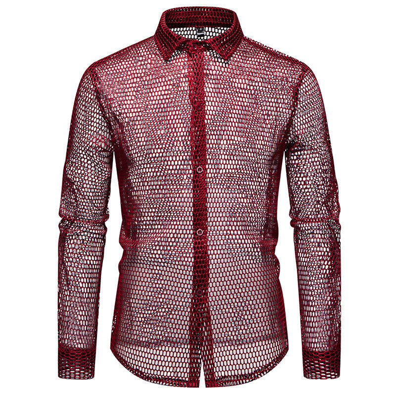 Herren Mesh-Hemd aus hochwertigem Material mit innovativem Design