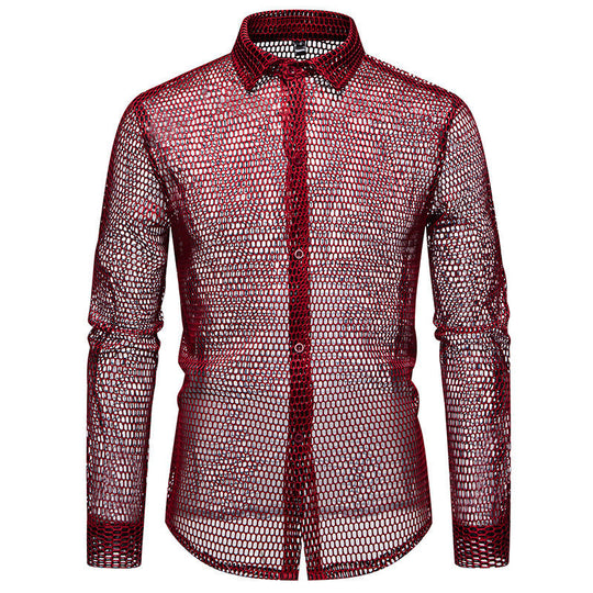 Herren Mesh-Hemd aus hochwertigem Material mit innovativem Design