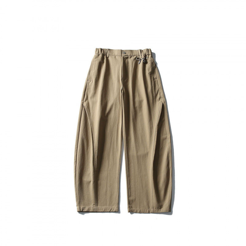Herren Weite Utility-Hose mit elastischem Bund und markanten Nahtpaneelen Shop Nory