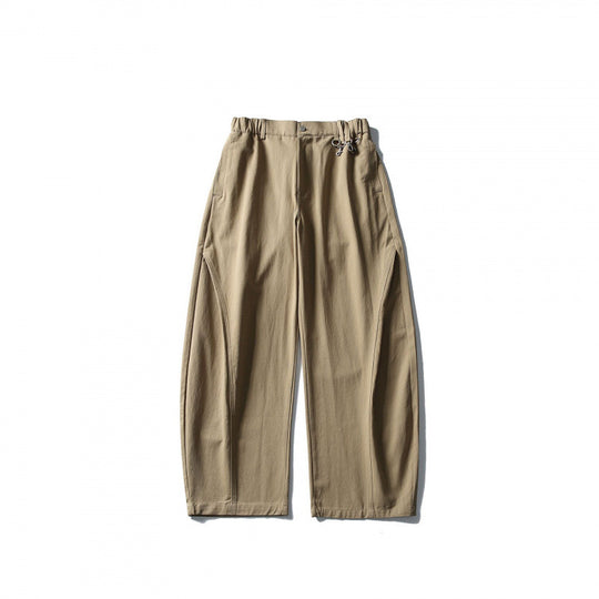 Herren Weite Utility-Hose mit elastischem Bund und markanten Nahtpaneelen Shop Nory
