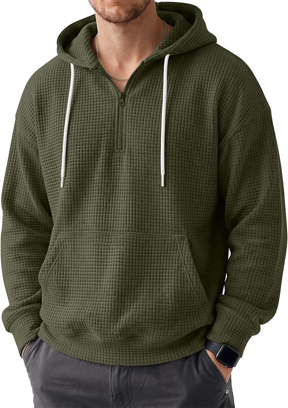 Herren Bequemer Kapuzenpullover mit Reißverschluss Shop Nory