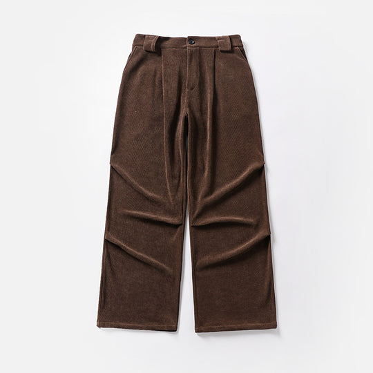 Damen Bundfalten-Hose mit weitem Bein und hoher Taille Shop Nory