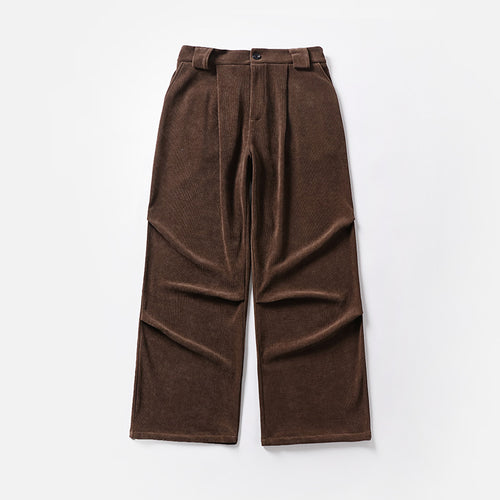 Damen Bundfalten-Hose mit weitem Bein und hoher Taille Shop Nory