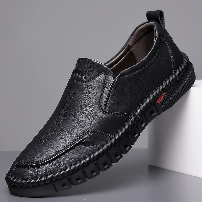 Herren Bequeme Slipper aus Leder Shop Nory