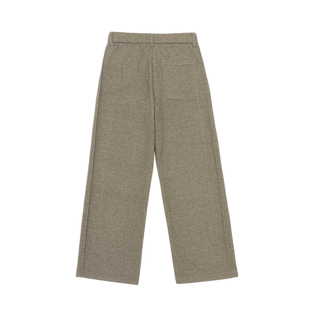 Damen Weite Bundfaltenhose aus Sweatstoff mit hoher Taille und Bügelfalte Shop Nory