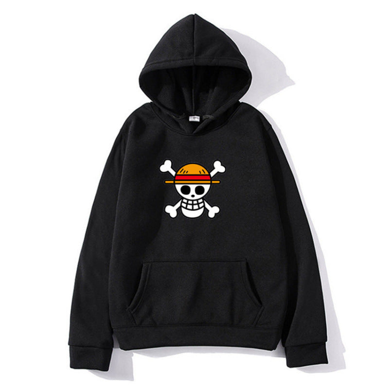 Damen Kapuzenpullover mit kreativem Piratenmotiv und bequemer Passform
