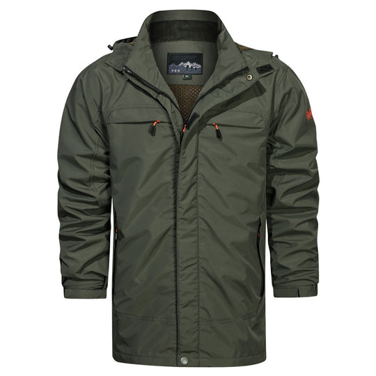 Herren leichter Fieldparka mit Kapuze, atmungsaktivem Mesh‑Futter und multifunktionalen Taschen Shop Nory