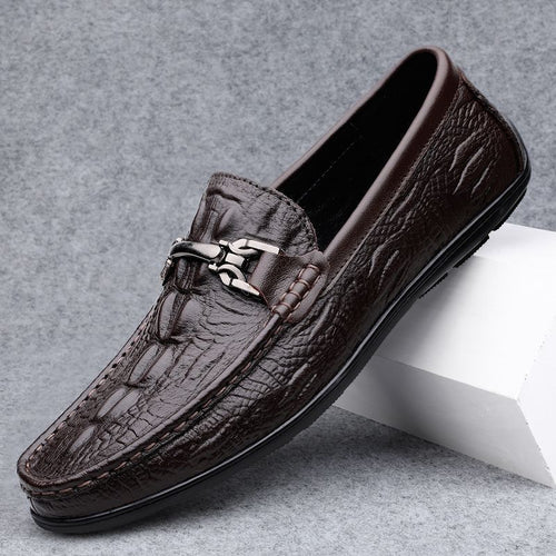 Herren Elegante Mokassins aus hochwertigem Leder mit modischem Detail
