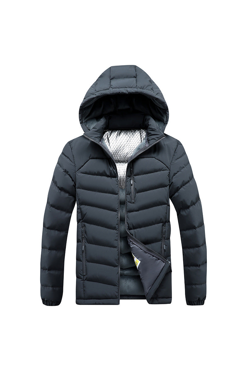 Herren Isolierte Steppjacke mit Kapuze und Thermoreflect-Innenfutter Shop Nory