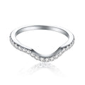 Damen Ring mit geschwungenem Design und funkelndem Zirkonia-Besatz Shop Nory