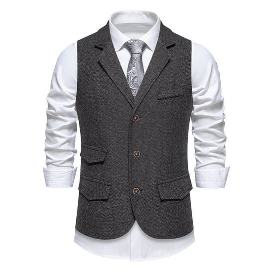 Herren Baumwoll-Feincord Weste