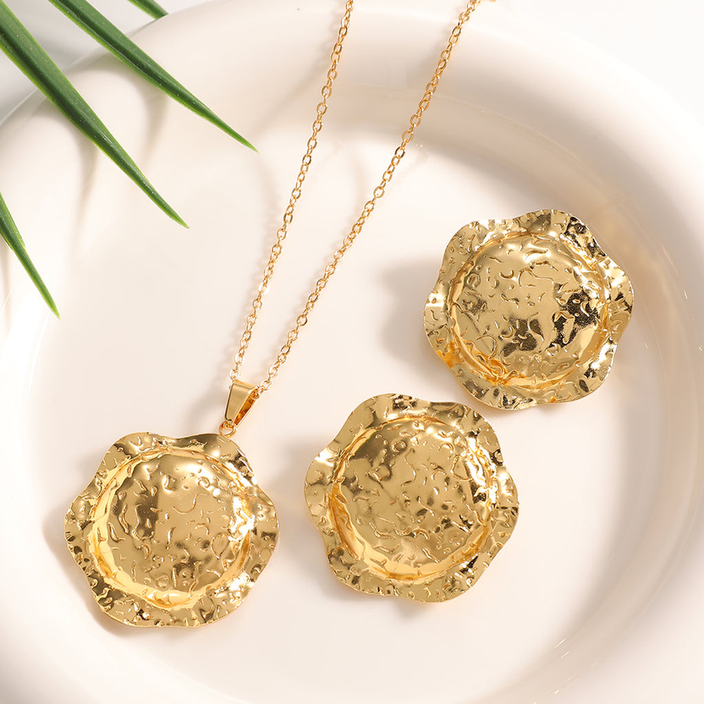 Damen Schmuckset mit filigranem Blattdesign Shop Nory