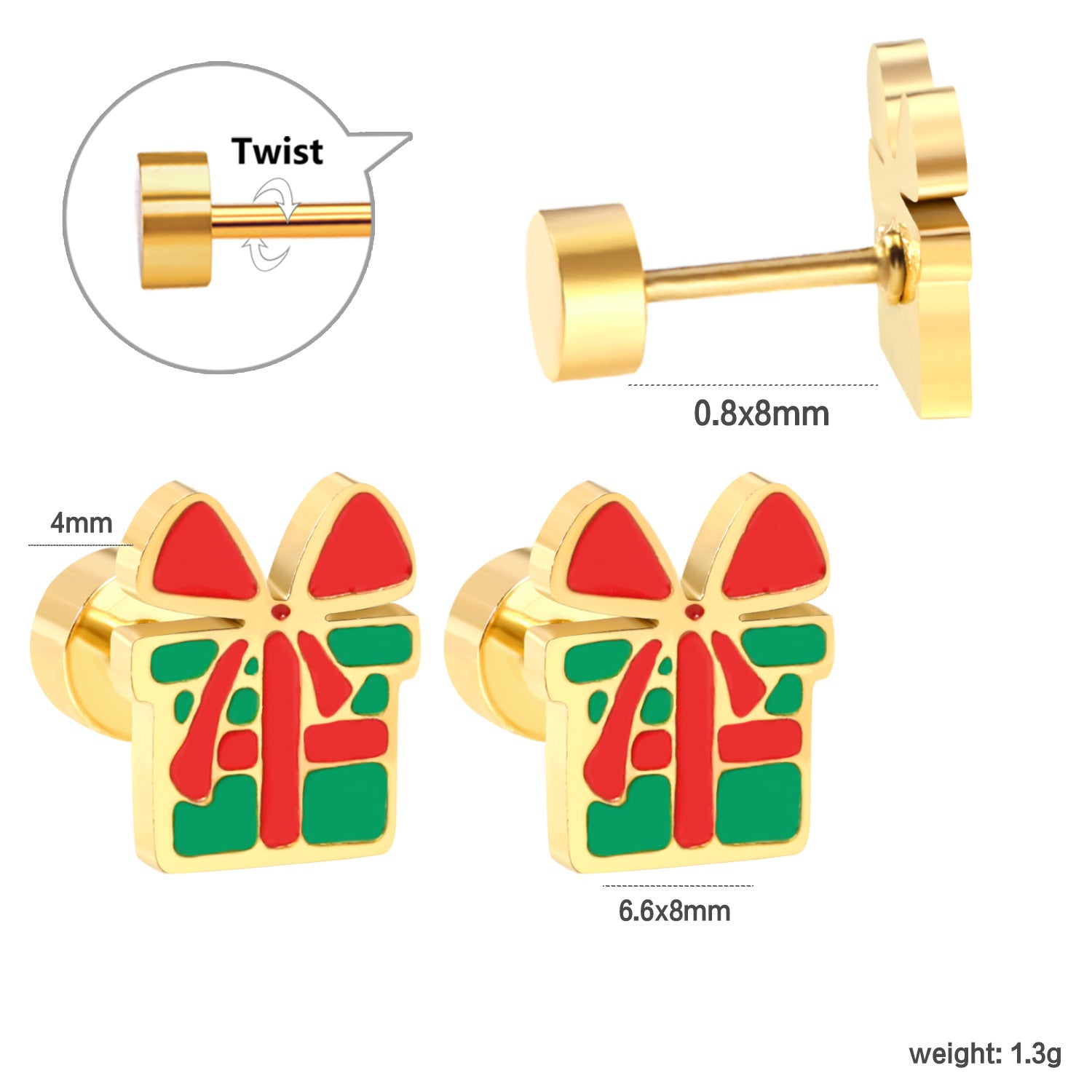 Damen Ohrstecker im kreativen Geschenkdesign Shop Nory