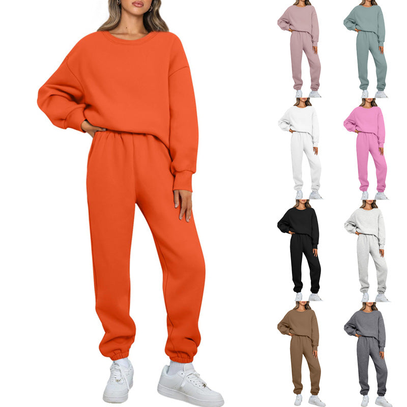 Damen nan gemütliches zweiteiliges Lounge-Set aus French-Terry mit Oversize-Sweatshirt und taillierter Jogginghose Shop Nory