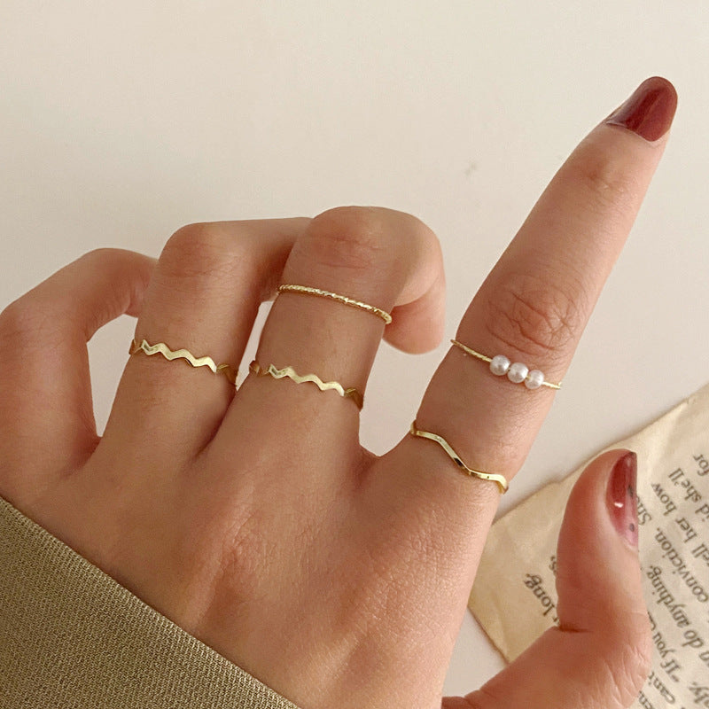 Damen Ring-Set mit einzigartigen Designs und filigranen Details Shop Nory