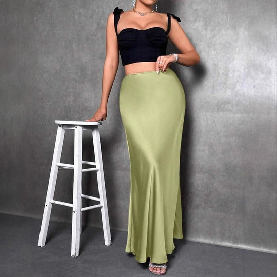 Damen Maxirock mit fließendem Schnitt und elegantem Fall