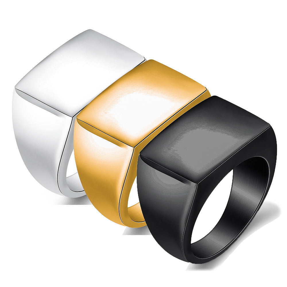 Herren Siegelring mit modernem, geometrischem Design Shop Nory