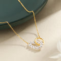 Damen elegante Halskette mit schimmerndem Perlen-Design Shop Nory