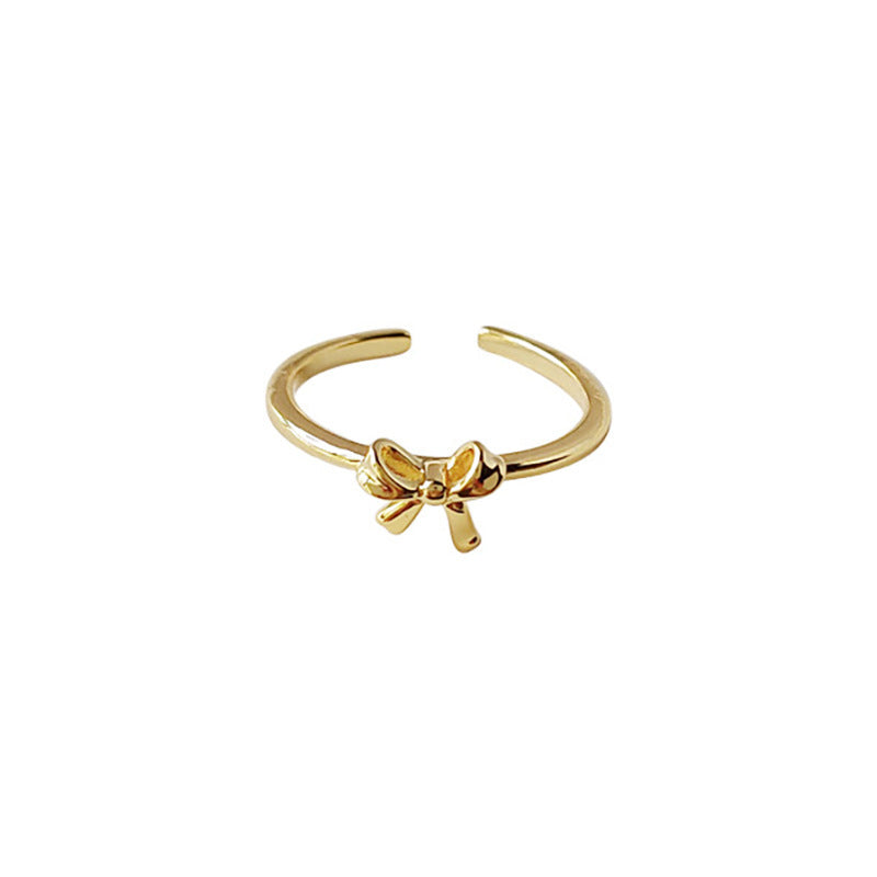 Damen Offener Ring mit Schleifenmotiven aus hochwertigem Material Shop Nory