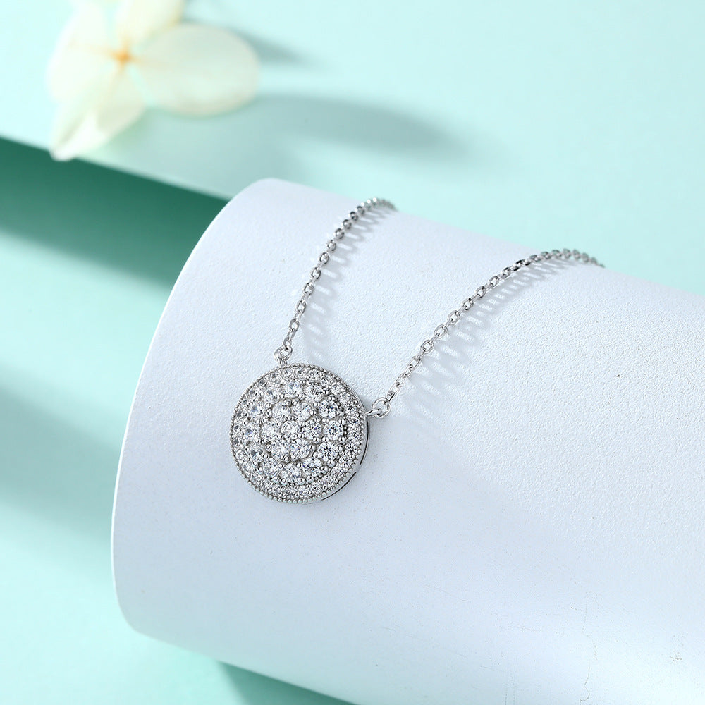 Damen Halskette mit funkelndem Zirkonia-Pavé-Shop Nory