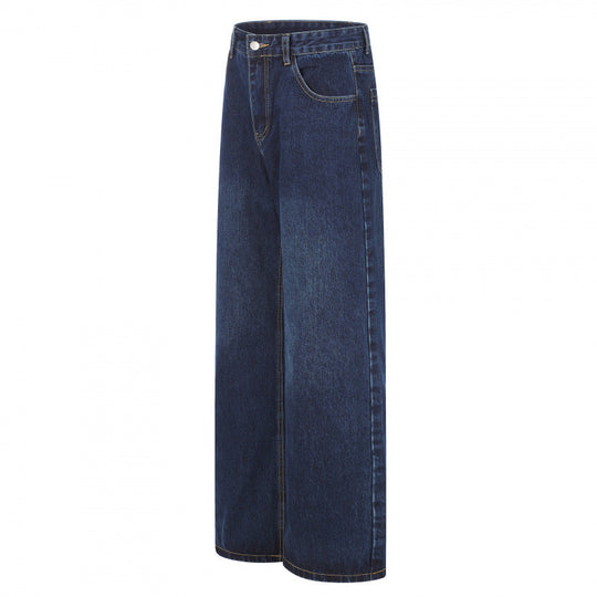 Damen High‑Waist Jeans mit weitem Bein, Fünf‑Taschen und lockerem Schnitt Shop Nory