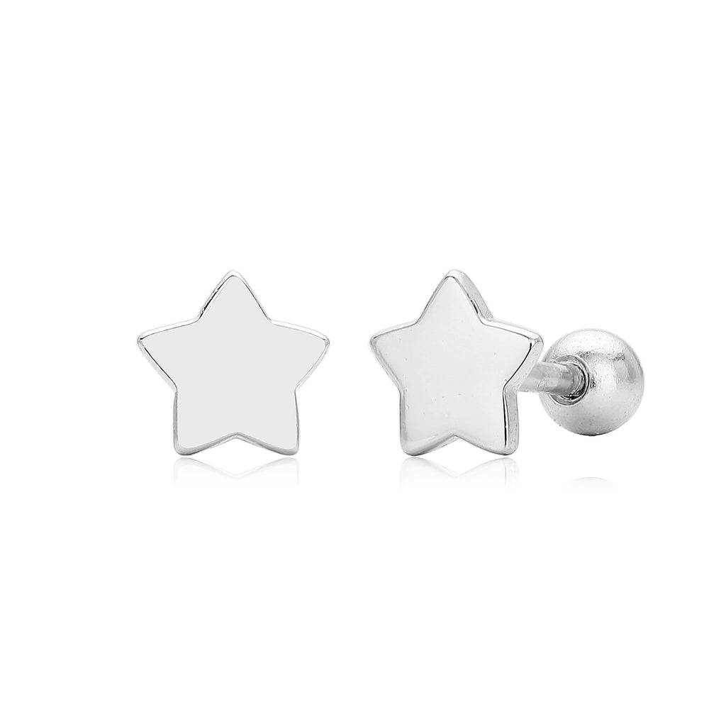 Damen Ohrstecker in funkelndem Sternen-Design aus 925 Sterling Silber Shop Nory