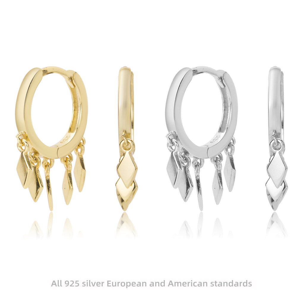 Damen Ohrhänger mit schickem Anhänger-Design aus hochwertigem 925 Sterling Silber Shop Nory