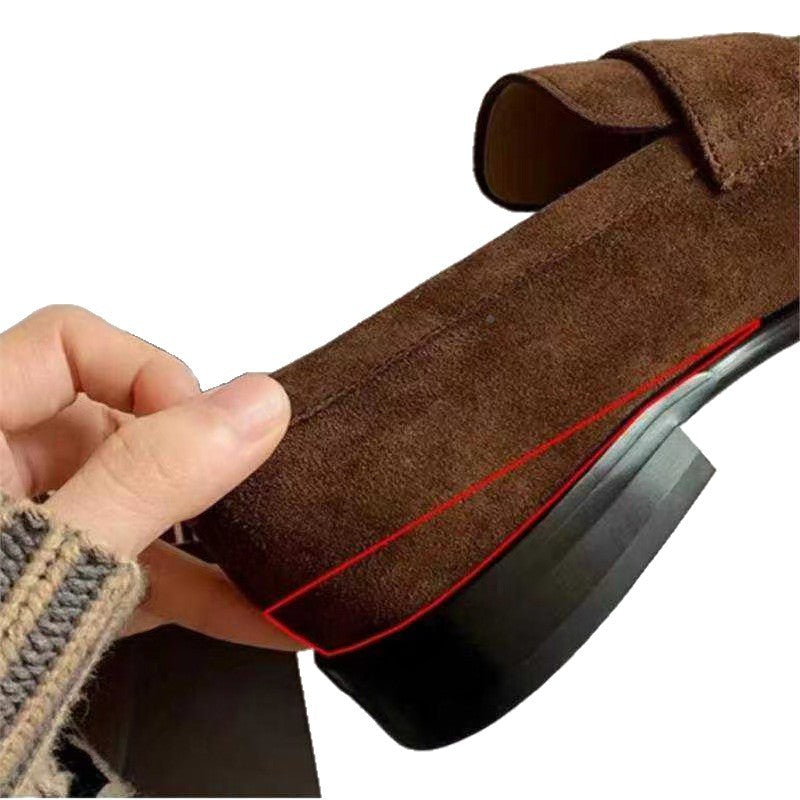 Damen Mokassins aus weichem Wildleder mit klassischem Design