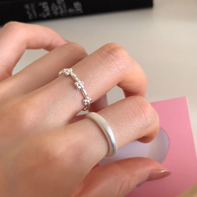 Damenring mit floralem Strukturdesign Shop Nory