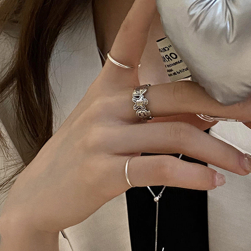 Damen Designring mit kunstvollem Motiv Shop Nory