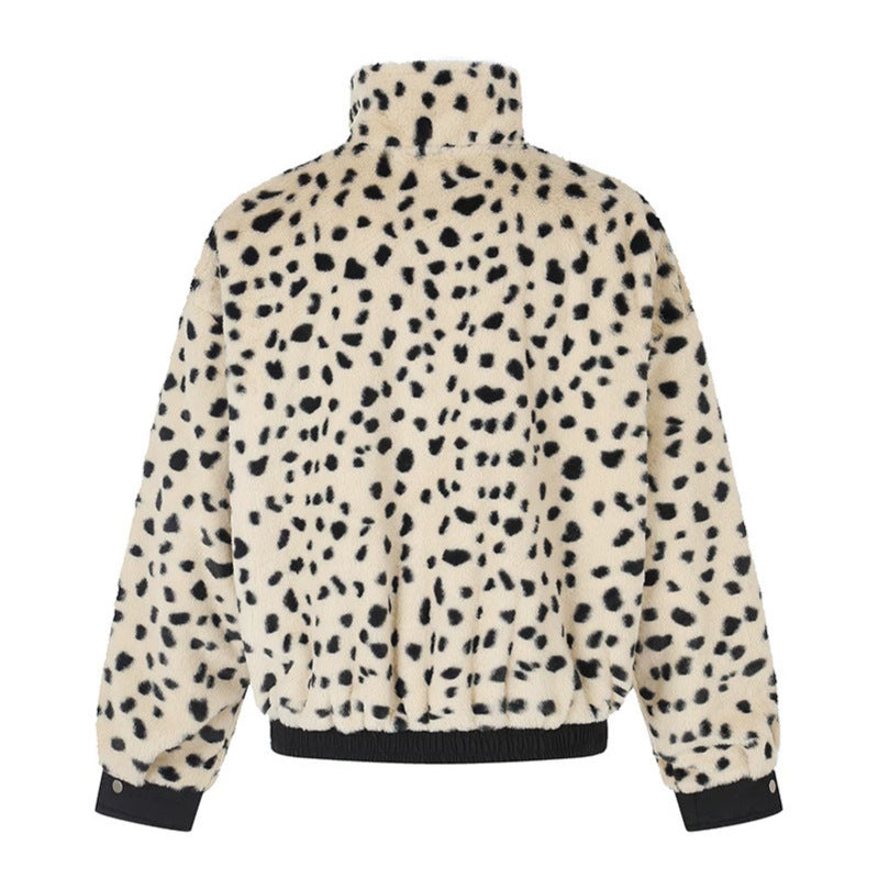 Damen Wattierte Blousonjacke mit Stehkragen und Leo‑Futter Shop Nory