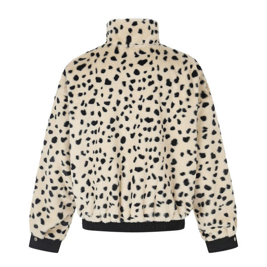 Damen Wattierte Blousonjacke mit Stehkragen und Leo‑Futter Shop Nory