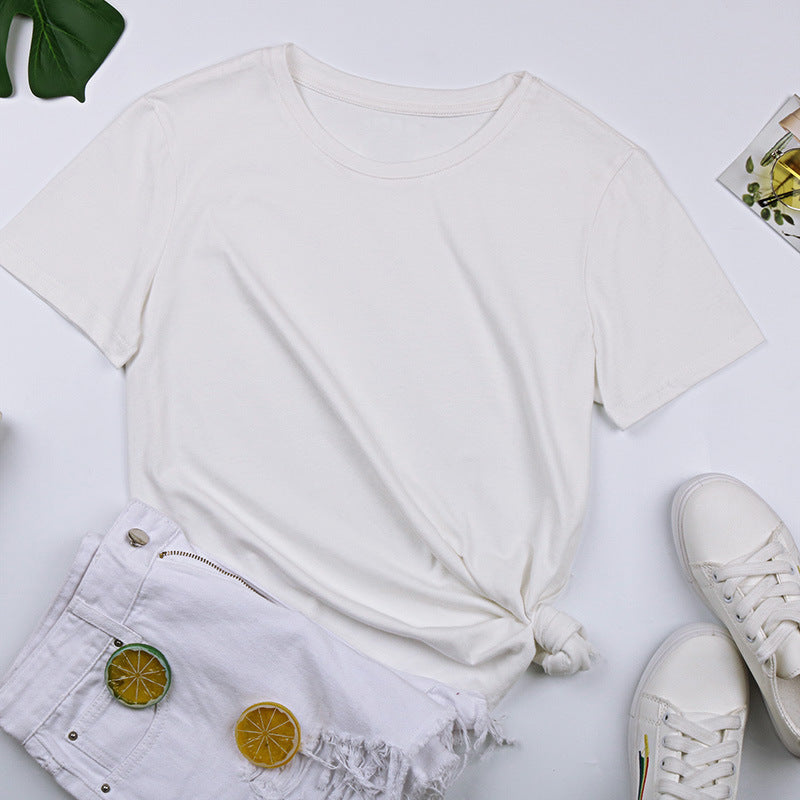 Damen Basic T-Shirt mit Lässigem Schnitt und Hochwertiger Baumwollqualität Shopnory