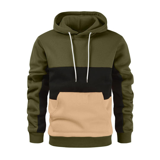 Unisex nan Kapuzenpullover mit Kordelzug, Kängurutasche und Farbblockdesign aus weichem Fleece Shop Nory