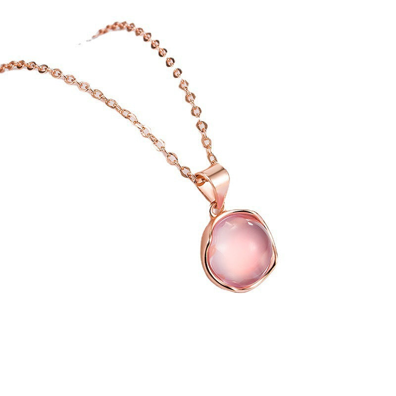 Damen Halskette mit stilvollem Anhänger aus hochwertigem Glas Shop Nory
