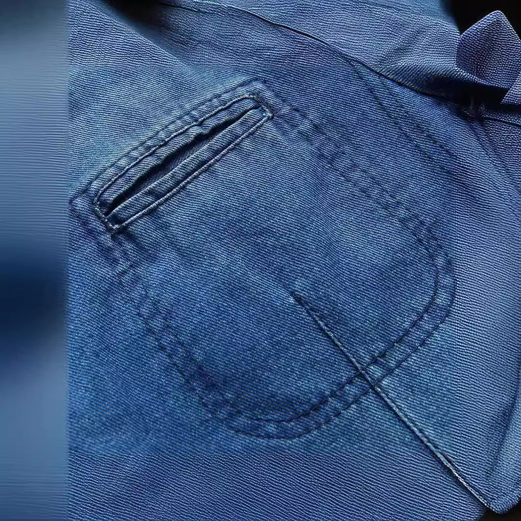 Herren Jeansblazer im Sakko‑Stil mit gestreifter Innenfütterung und aufgesetzten Taschen Shop Nory