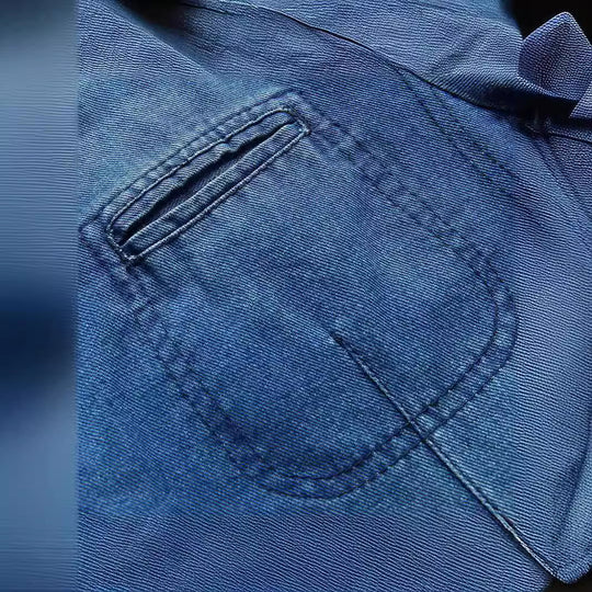 Herren Jeansblazer im Sakko‑Stil mit gestreifter Innenfütterung und aufgesetzten Taschen Shop Nory