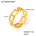 Damenring aus Titanstahl mit modernem Kettendesign Shop Nory